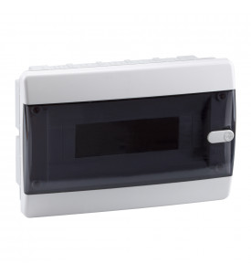 Бокс ЩРВ-П-12мод встр. пласт бел (дв.прозр) IP41 P-CVK-1-12-IP41 OptiBox КЭАЗ